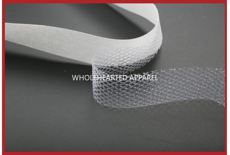 3913 La tela se plancha con una plancha de cinta de doble cara, tela adherida de doble cara con papel de liberación, marca registrada, reparación de ropa, accesorios manuales