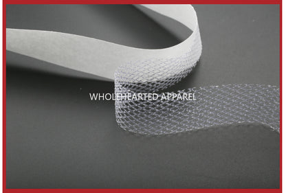 3913 La tela se plancha con una plancha de cinta de doble cara, tela adherida de doble cara con papel de liberación, marca registrada, reparación de ropa, accesorios manuales