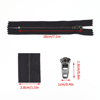 3086  Zipper No. 4 acrylic copper closed tail spring head work code U-shaped stop gun color tooth black nickel color multi-color cloth edge