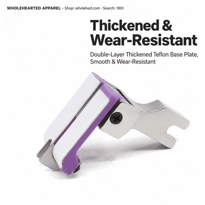 1901★ Adjustable Left/Right Teflon High-Low Presser Foot with Edge Guide for Topstitching
