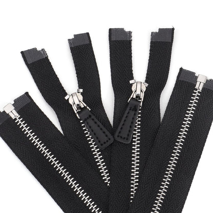 3107  No. 3 platinum open tail leather pull head metal silver tooth clothing bag DIY daily necessities available