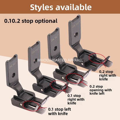 1577★  Double needle car 0.1 all-steel stop 2 gears edge presser foot sewing machine with knife positive and negative left and right with knife pressing line high and low presser foot