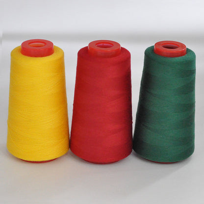 3053  Thread 402 Sewing Thread Household High Speed Thread Sewing Machine Pagoda Polyester Flat Car Large Roll Black and White Color