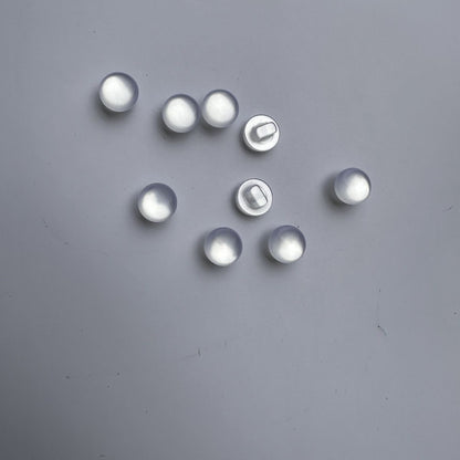 3023  Button Shirt Round Transparent Spherical Hand Sewn Resin Pearl Button Button Chiffon Dress Top Sweater