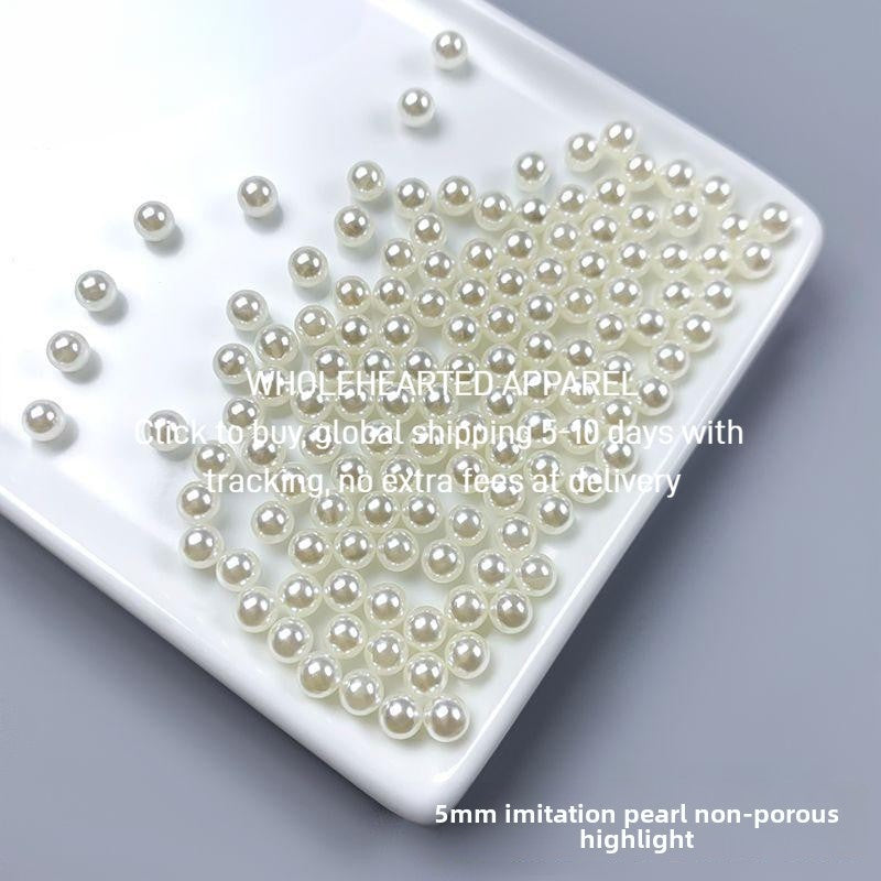 1584★  Boutique high-brightness non-porous imitation pearl mixed New Year's jewelry accessories pearl DIY material handmade beaded loose beads