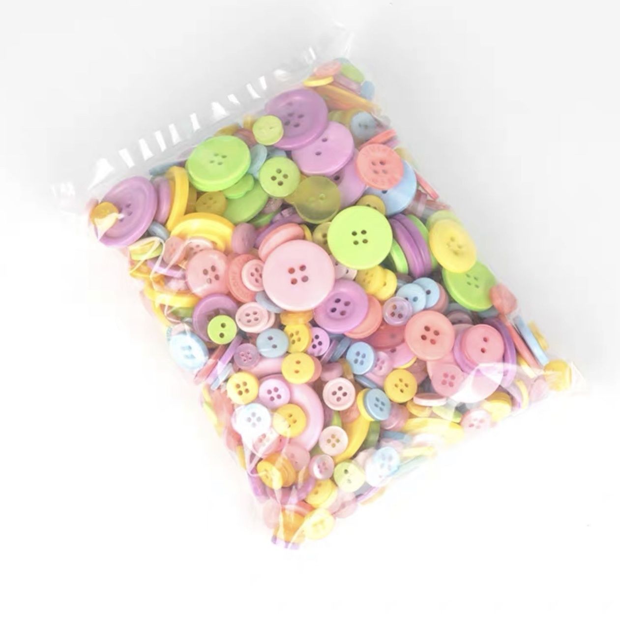 3028  New creative DIY color resin buckle children handmade button painting material package button flower decorative small buckle