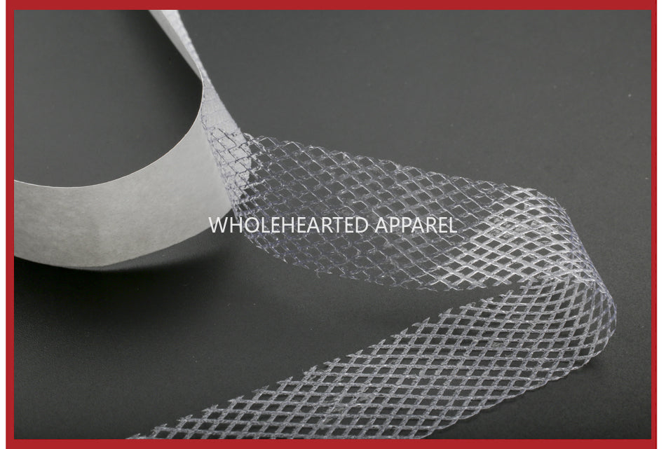 3913 La tela se plancha con una plancha de cinta de doble cara, tela adherida de doble cara con papel de liberación, marca registrada, reparación de ropa, accesorios manuales