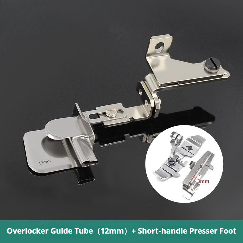1905★ Nuevo accesorio de ribeteador 3 en 1 para máquinas de coser overlock, ideal para costuras laterales de prendas de vestir★