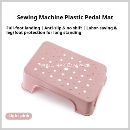 1844★ Tapis neuf en plastique pour pédale de machine à coudre, en caoutchouc antidérapant, haute résistance, silencieux, confortable et stable – Accessoire pour machine à coudre★