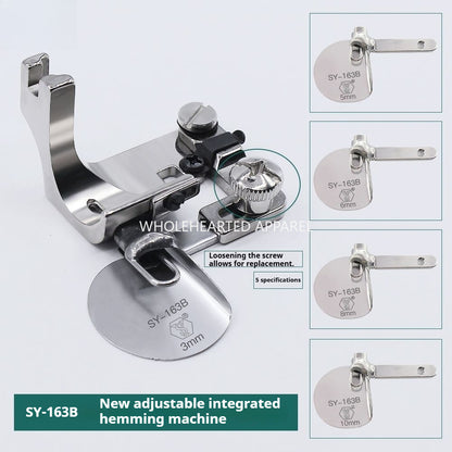 1720★  [Handmade] SY-163B boutique integrated adjustable hemming device silk chiffon curved hemming pull cylinder★