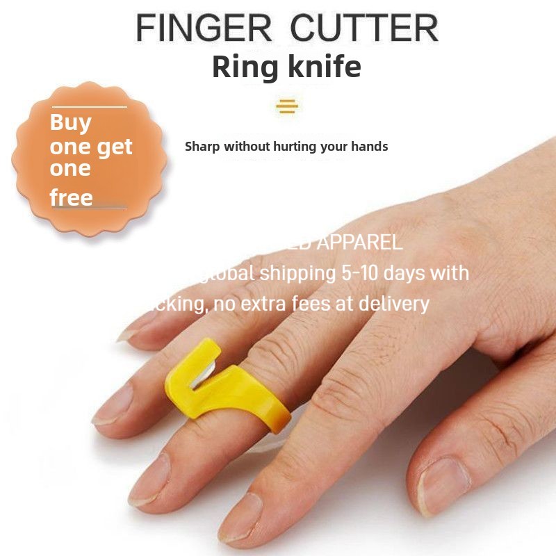 1416★  Buy one and get one free, sewing ring knife bag, zongzi thread cutter, thread cutter, finger ring knife, fishing and disconnection manual.