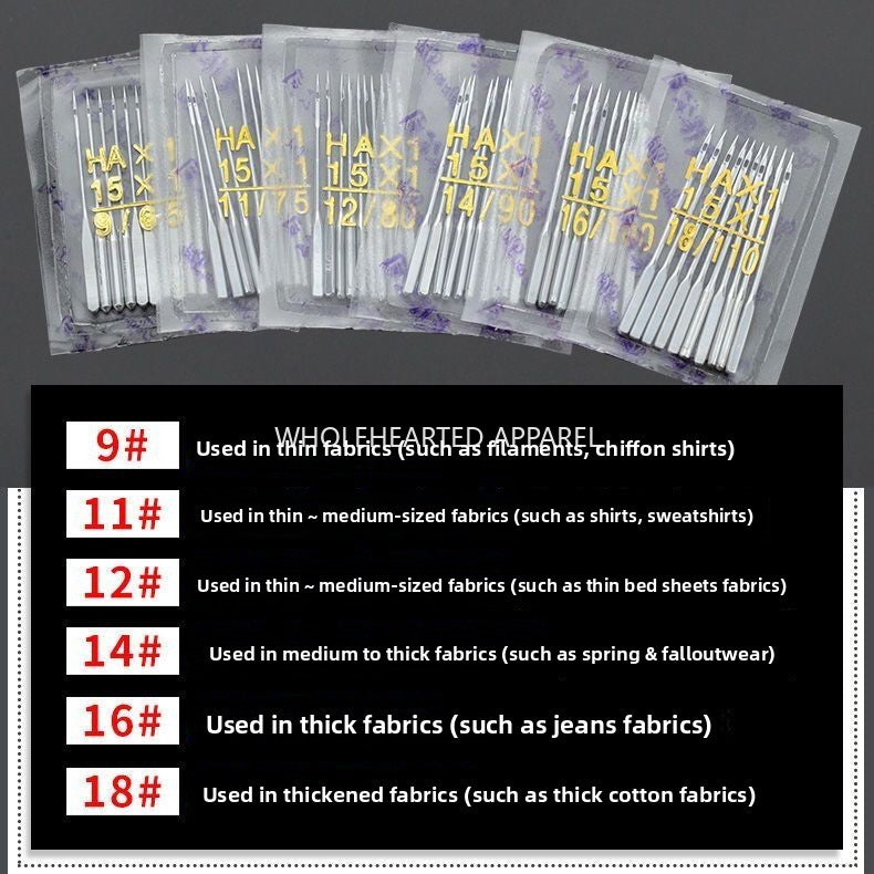 1673★  Old-fashioned pedal household sewing machine needle Small electric Feihu brand No. 12, No. 14, No. 16 needle accessories Universal model