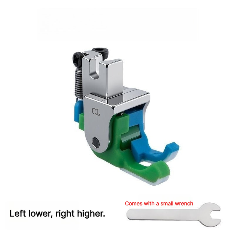 1921★ Teflon High-Low Roller Presser Foot for Computerized Lockstitch Sewing Machines, Wear-Resistant for Thick and Thin Fabrics.