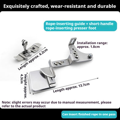 1756★ Overlock Machine Cord Insertion Patchwork Binder, Serger EX/700 Adjustable Presser Foot, Dual-Use Lace Binder, Sewing Accessory★