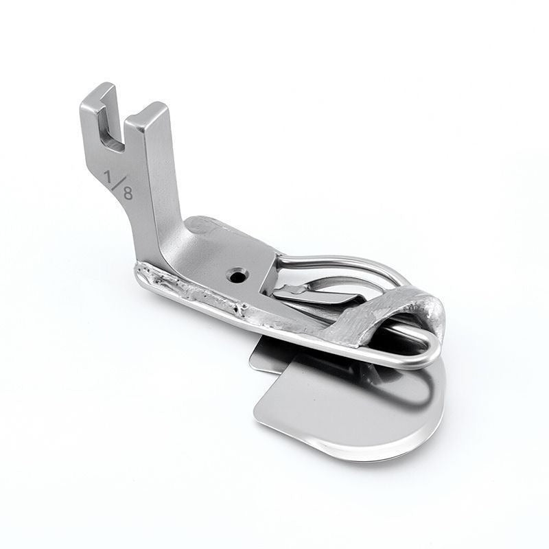 1285★ Prensatelas de dobladillo enrollado para costuras cruzadas para máquinas de coser de base plana, adecuado para telas gruesas y finas