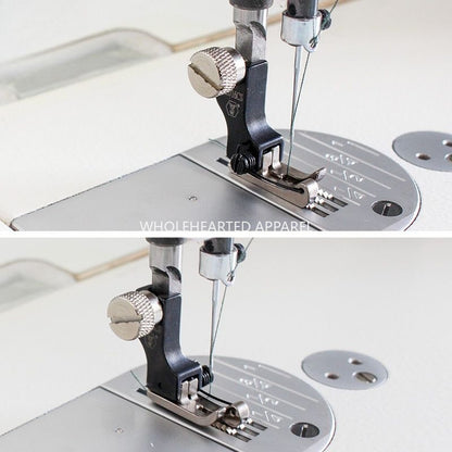 1738★ New Model Premium Dual Spring Grooved High Low Presser Foot Lockstitch Machine Cord Piping Insertion And Topstitching★