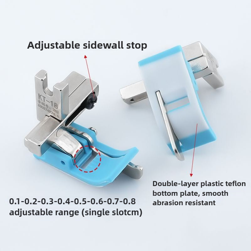 1708★  New 0.1-0 adjustable gear presser foot flat car special activity multi-functional plastic pressing line with knife stop★