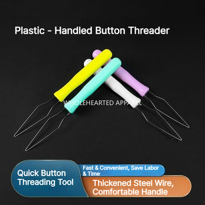 1900★ New Plastic Quick Button Threading Tool for Garment Making and DIY Sewing ★
