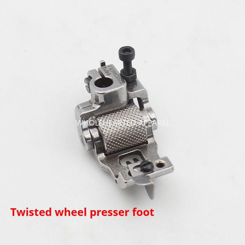 1364★ Pied presseur à rouleau pour machine à coudre industrielle, pied presseur à rouleau à déflecteur pour machine à coudre industrielle avec disque à couteaux et disque à couteaux de distribution★