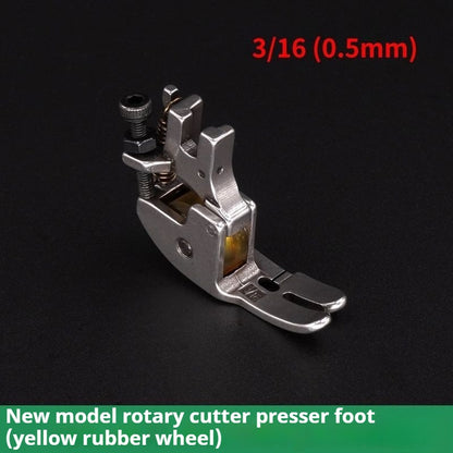 1141★  Newly upgraded with knife car roller presser foot 1/8 anti-eating cloth rush cloth knife car presser foot leather leather jacket thin and thick universal★