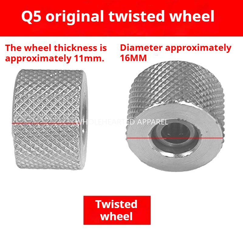 1334★  [Q5Q7 anti-beating and twisting roller crimping foot] Adjustable crimping width for crimping, no wrinkling rib★