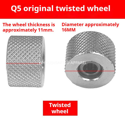 1334★  [Q5Q7 anti-beating and twisting roller crimping foot] Adjustable crimping width for crimping, no wrinkling rib★