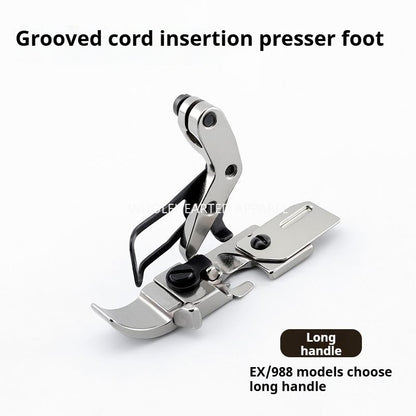 1620★ [Nouvelle version améliorée] Machine à ourler VVS tout acier avec pied presseur à corde intégré et fente, machine à ourler à quatre fils EX/Silver Arrow/Pegasus 700★