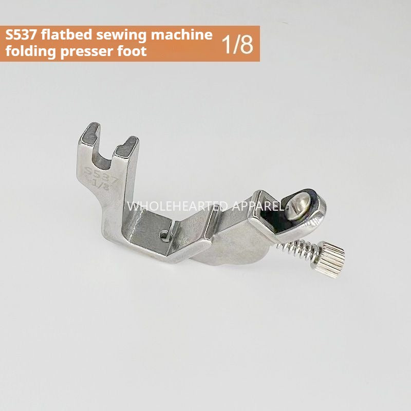 1405★ Prensatelas de banda elástica de acero para automóvil plano S537, prensatelas de banda elástica, accesorios para máquina de coser, prensatelas con correa para el hombro, pliegue elástico★