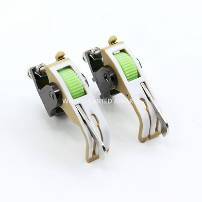 1599★  New SP-18 Teflon roller rib computer flat car left and right rib pressing line plastic presser foot with knife★