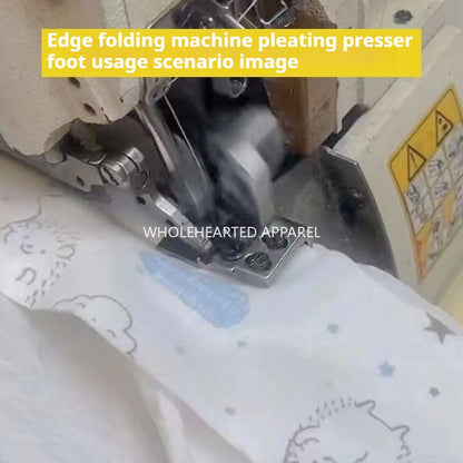1510★ Machine à copier à quatre et cinq fils, pied presseur anti-froissage à prix réduit, procédé double couche plat supérieur et froissé inférieur, accessoires de machine à verrouillage de bord tout acier★