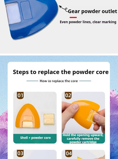 1646★  Clothing cutting and positioning heart-shaped scribing device powder marking wheel triangular powder scribing fine line powder scribing roller powder scribing★