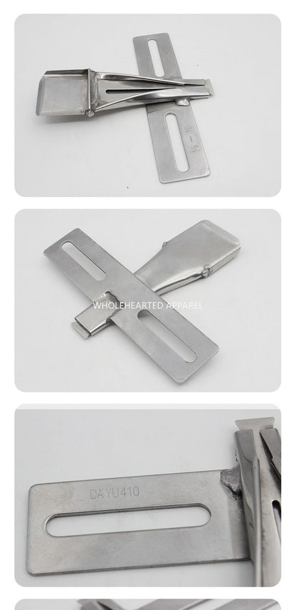 1166★ DAYU410 Tubo de tracción con doble aguja, adhesivo anti-orejas con tela para las orejas y tubo de planchado para dobladillos, fabricante de cintas★