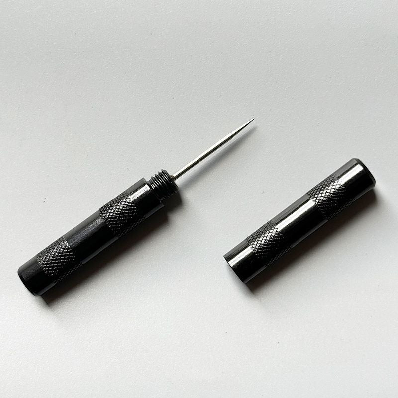 1674★  Mini awl, extra-pointed awl/leather cone, reaming, handmade cowhide DIY metal handle cone with hat Thousand pieces pass★
