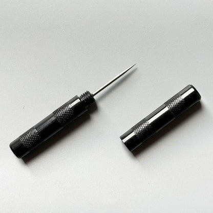 1674★  Mini awl, extra-pointed awl/leather cone, reaming, handmade cowhide DIY metal handle cone with hat Thousand pieces pass★