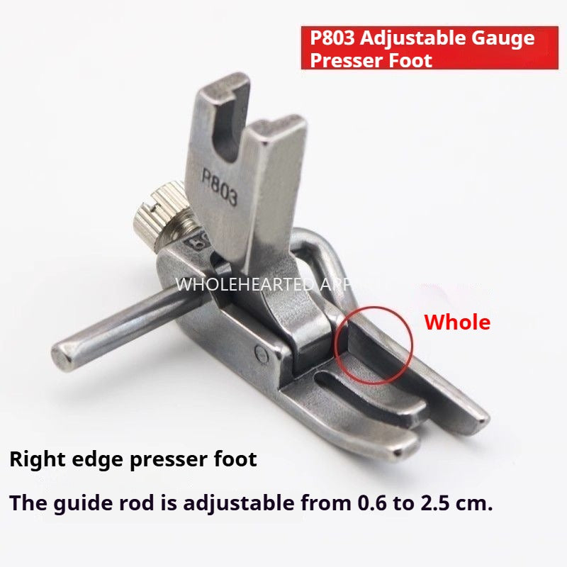 1442★  Flat car P803 presser foot computer car adjustable width and narrow stop fixed presser foot P723 sewing all-steel open wire presser foot★