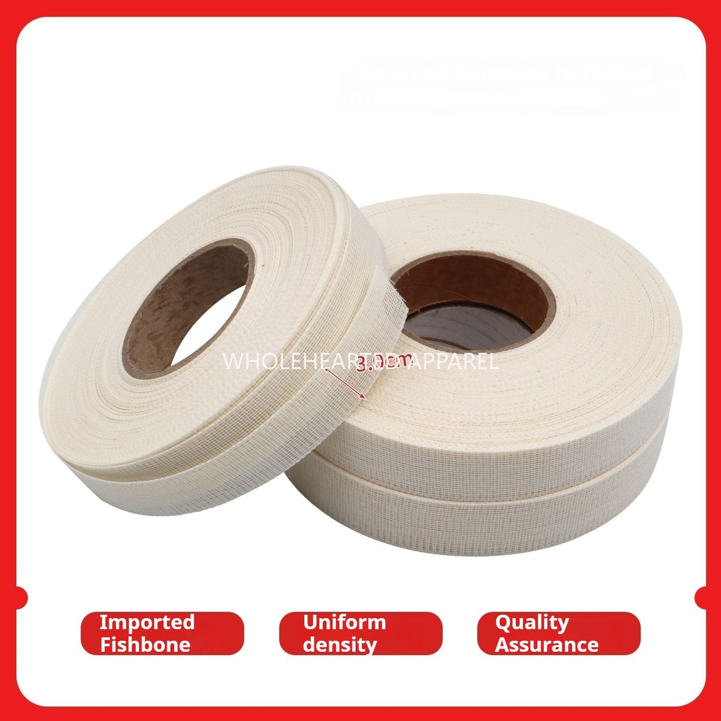 1003★Imported garment accessories fishbone hem interfacing for wedding dresses, chiffon skirt hems, shirt hems, DIY horsehair braid★