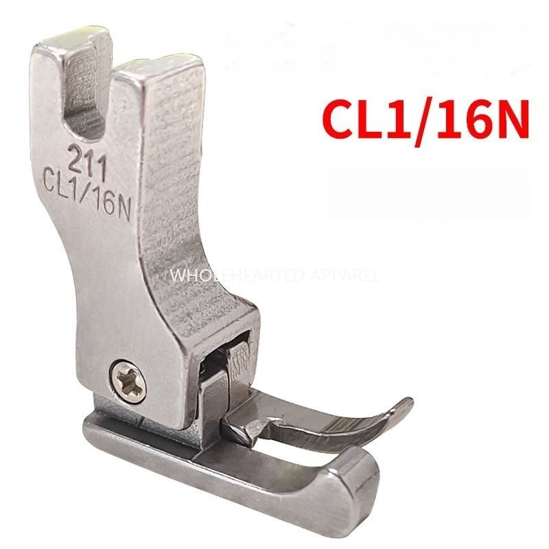 1552★ Pied-de-biche plat à grande tête, butée haute et basse, 211 CR1/32, tout acier, avec butée haute et basse, accessoires pour machines à coudre★