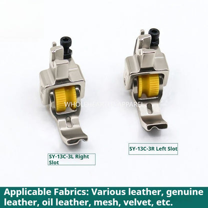 1094★ Boutique all-steel roller with embedded rope presser foot Flat car with slot embedded rope tooth strip presser foot★