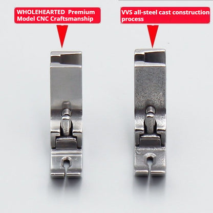 1024★ Pied de fer plat pour plis et rétrécissements P955, pied de fer plat pour machine à coudre, pied de fer simple à prix réduit pour bordures en dentelle et volants★
