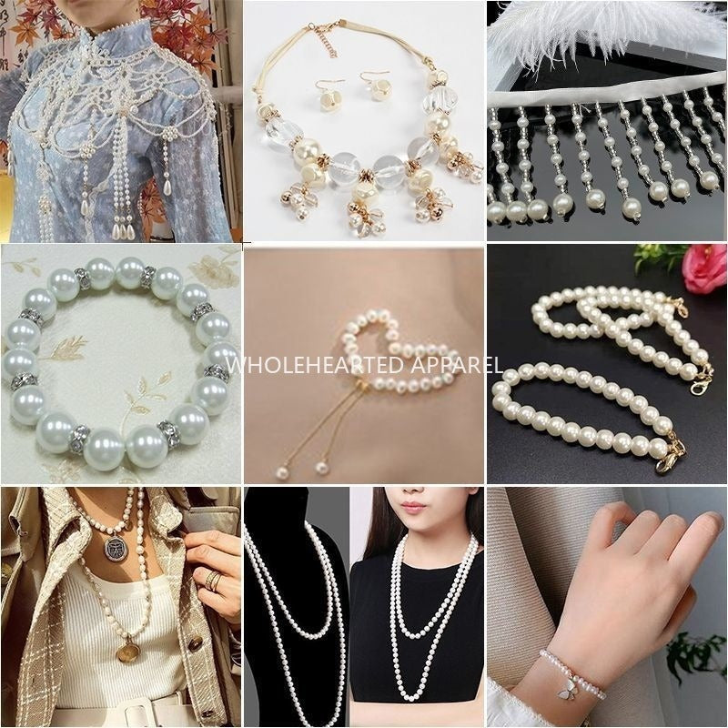 1584★  Boutique high-brightness non-porous imitation pearl mixed New Year's jewelry accessories pearl DIY material handmade beaded loose beads★