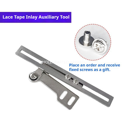 1447★ Accesorios para máquinas de coser Dispositivo auxiliar de cordón de tracción de carro plano Cuerda de inserción Tira de inserción de cordón de tracción Cáñamo ancho ajustable multifunción★