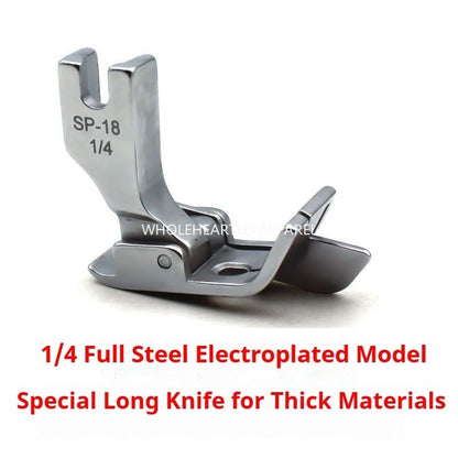 1153★ Prensatelas SP-18 totalmente de acero galvanizado con bloque, prensatelas de tope, cuchilla larga especial con cuchilla para material grueso de mezclilla, marca genuina★