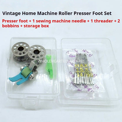 1521★  Old-fashioned household sewing machine plastic roller presser foot butterfly flyer brand pedal sewing machine accessories are universal in thickness★