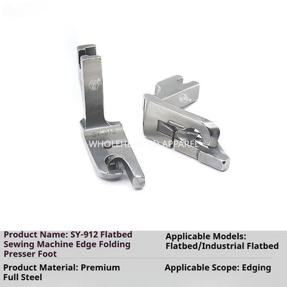 1086★  [New product] SY-912 boutique all-steel crimping presser foot, flat car hem scarf thin material folding tool★