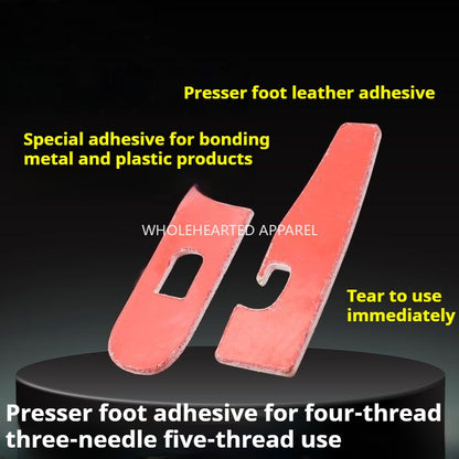 1151★  New edge locking machine foot pressing sticker, four wires, three needles and five wires, special bottom sticker for car foot pressing sticker leather, sticky tape★