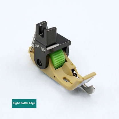 1599★ Nouveau pied presseur en plastique SP-18 à rouleaux en téflon pour chariot plat, avec lame et rouleau de ponçage pour lignes de nervures gauche et droite★