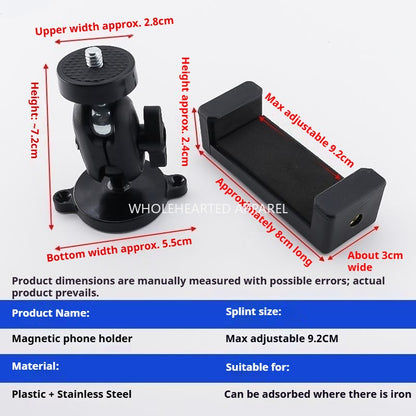 1698★ Nouveau support universel pour téléphone portable pour machine à coudre, fixation magnétique, anti-vibration, rotatif, réglable horizontalement et verticalement, accessoires de couture ★