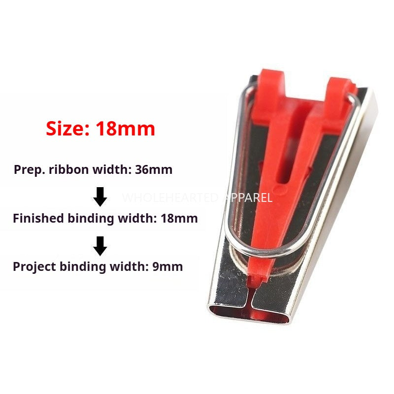 1045★ Herramientas de patchwork de alta calidad, máquinas para hacer cintas, dispositivos para dobladillos, dispositivos para dobladillos manuales de bricolaje, dispositivos para dobladillos de 6-25 mm★
