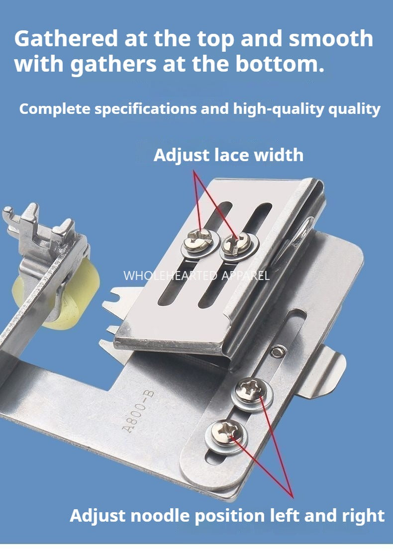 1550★  Sewing machine accessories flat car wrinkled pressing foot up and down flat skirt lace wrinkled up and down flat pressing foot wrinkled cloth★