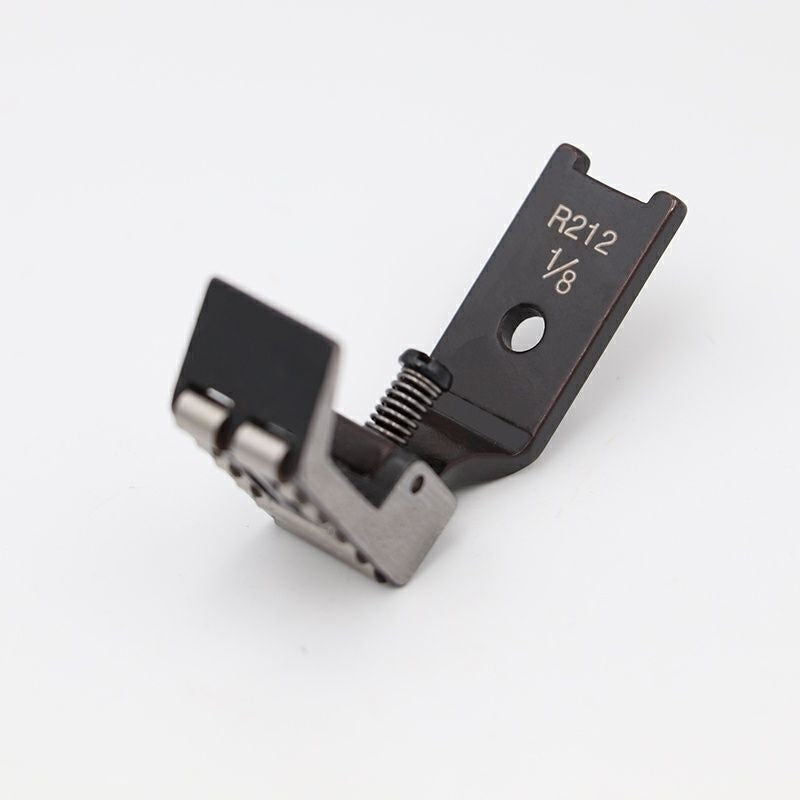1579★ Pied presseur à rouleau en acier réglable à double aiguille pour machine à coudre industrielle R212, cuir, denim, matériaux épais, sangles et cordes anti-froissement★
